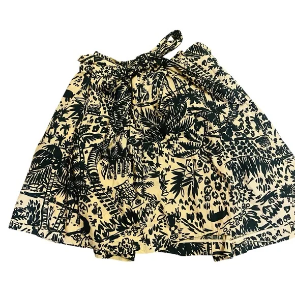 ANTHROPOLOGIE COREY LYNN CALTER | Palm Garden Paper Bag Skirt. Sz. 10 - Picture 4 of 9